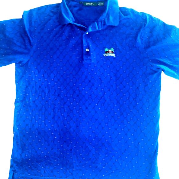 Bobby Jones Men’s Colonial Performance Golf Polo Large Electric Blue - Picture 2 of 5